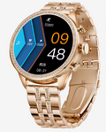 Smartwatch de Lujo Dorado Rosa con Cristales – Reloj Inteligente Elegante para Mujer