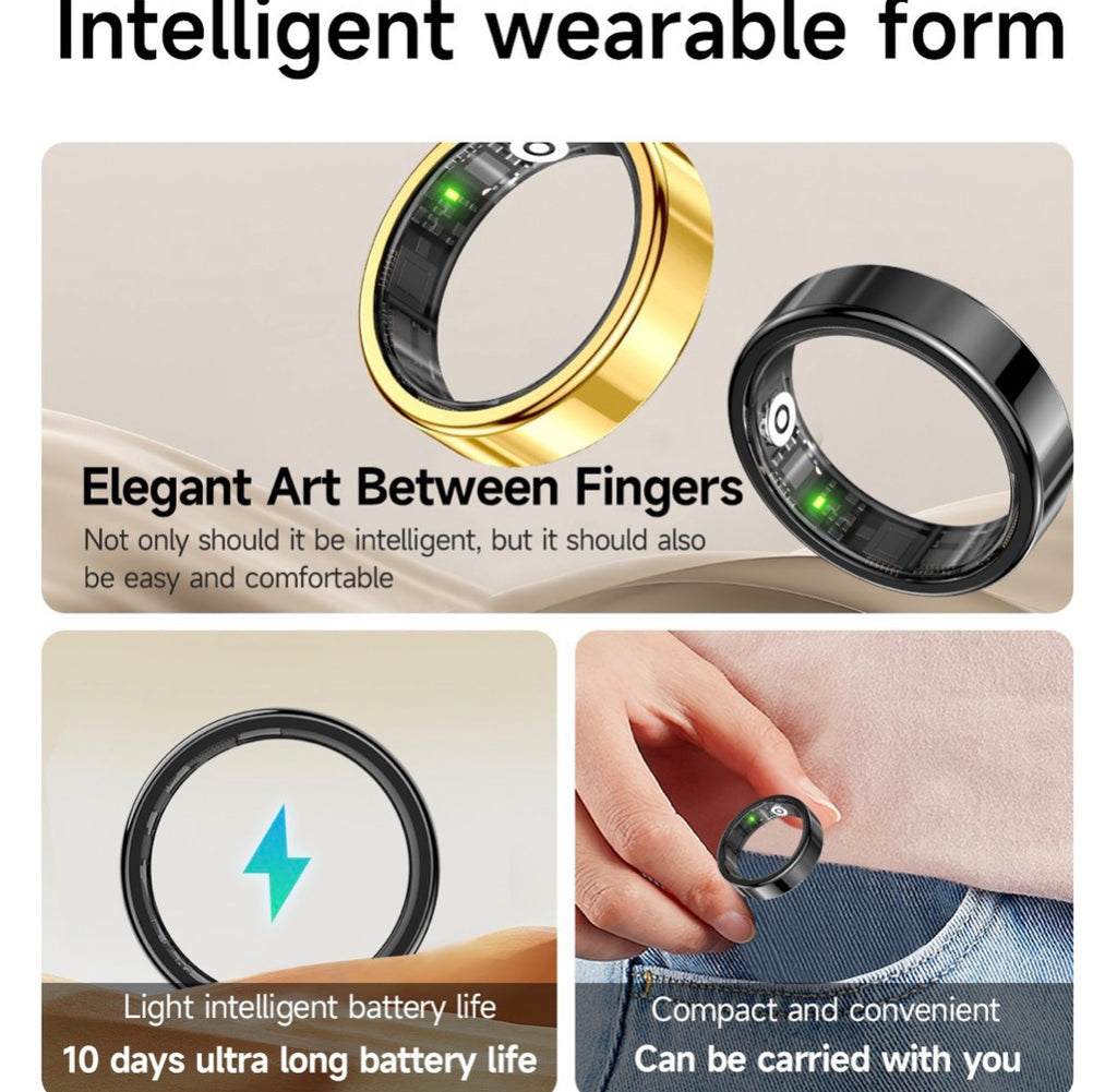 Smart Ring: Anillo Inteligente con Sensores Biométricos y Batería de Larga Duración