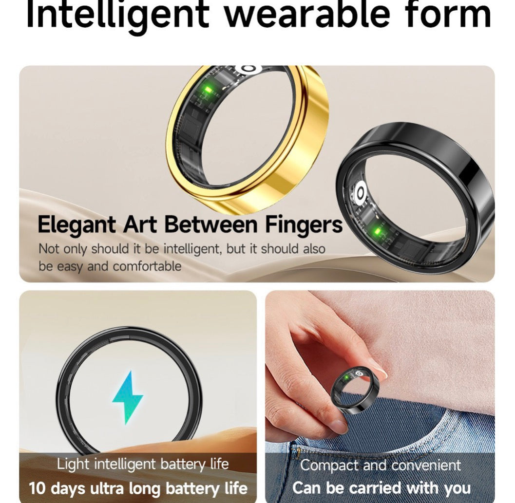Smart Ring: Anillo Inteligente con Sensores Biométricos y Batería de Larga Duración
